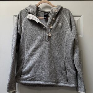The North Face Women’s Heathered Gray Zip-Up Sweater